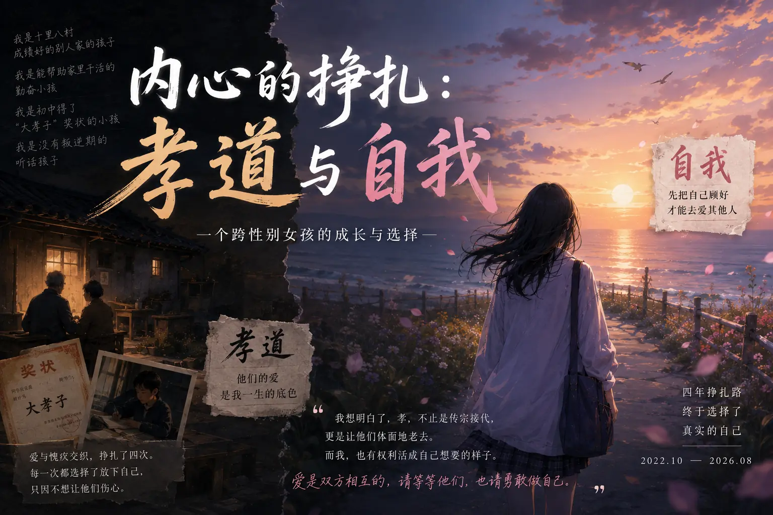 内心的挣扎:孝道与自我——一个跨性别女孩的成长与选择